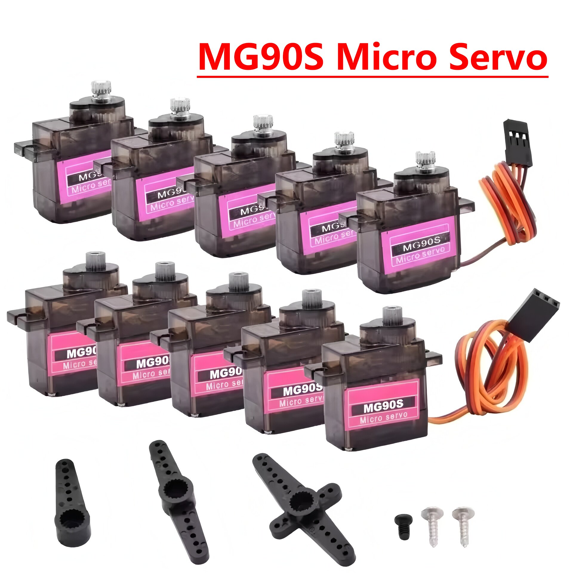 Sg90 Servo - 4/5/10/20pcs MG90S Micro Servo Motor Metal