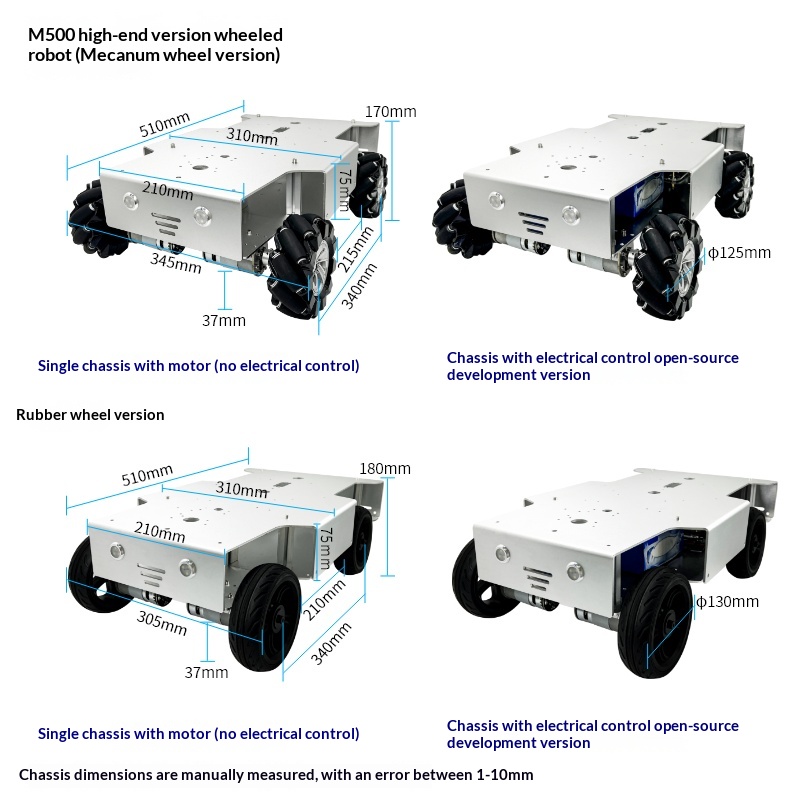 High-spec Four-wheel Drive Whe - Tracked Robot Chassis 评论和价格
