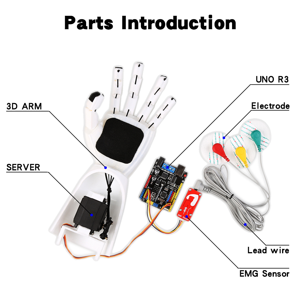 EMG Sensor Robotic Arm Electri - Robot Arm Kit 评论和价格