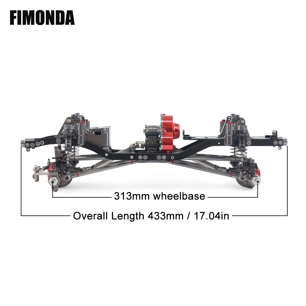 FIMONDA 1/10 RC Crawler Metal  - Robot Car Kit 评论和价格