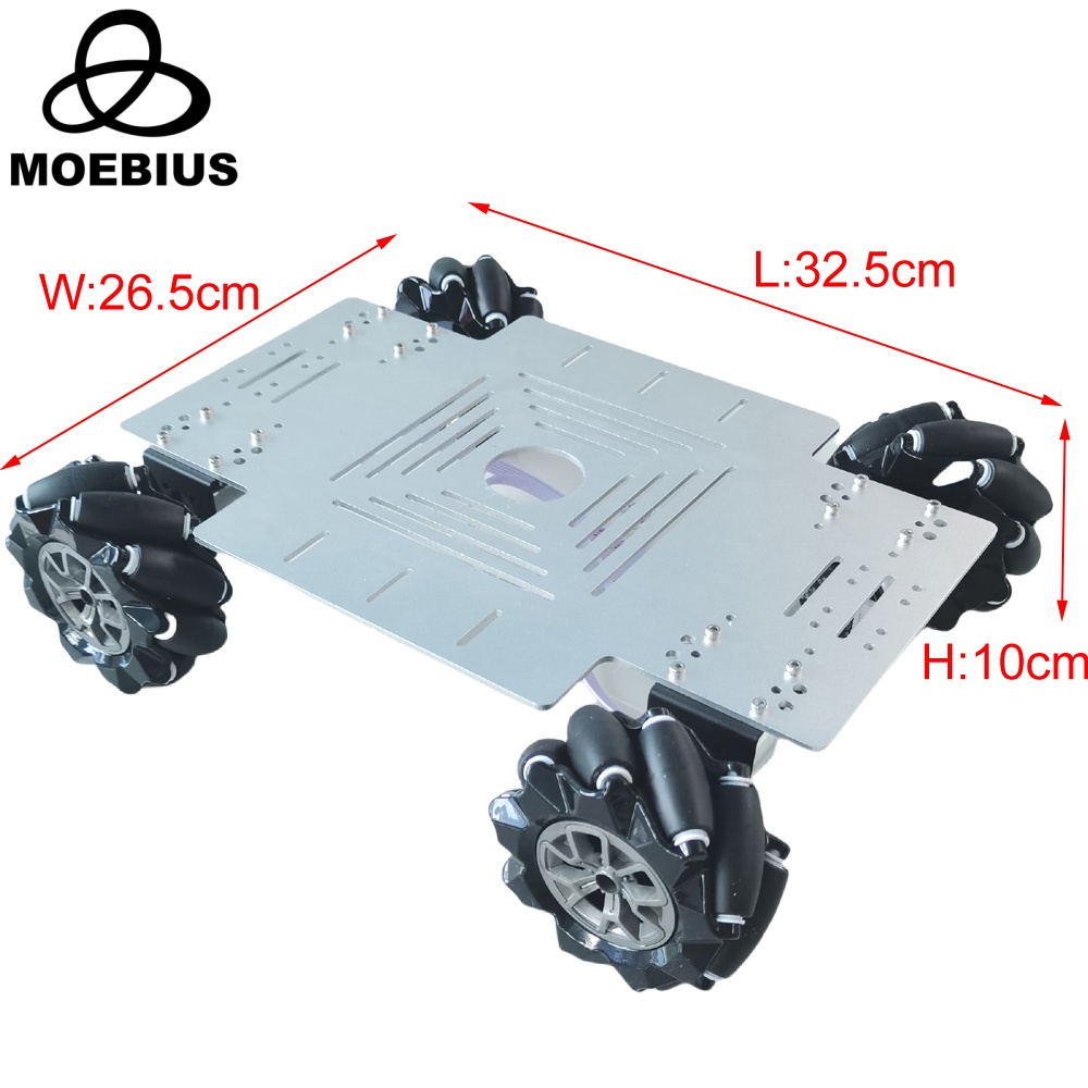 MOEBIUS 26KG Load 4WD Mecanum  - Robot Car Kit 评论和价格