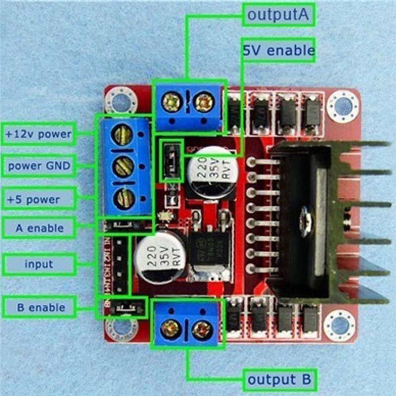 Robot Breadboard L298N Motor D - Motor Driver L298N 评论和价格