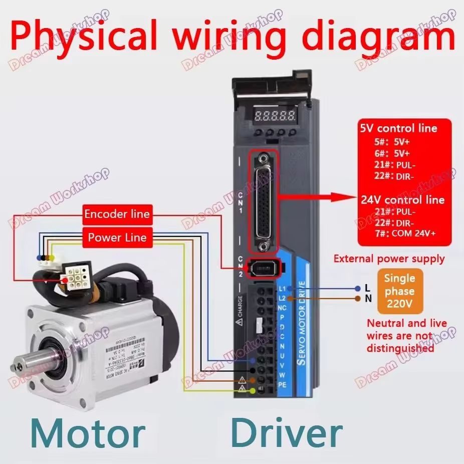 1.2KW/1.5KW/1.8KW 220V AC Serv - Servo Kit 评论和价格