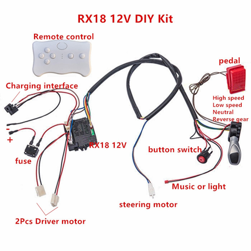 Child electric car DIY modifie - Robot Car Kit 评论和价格
