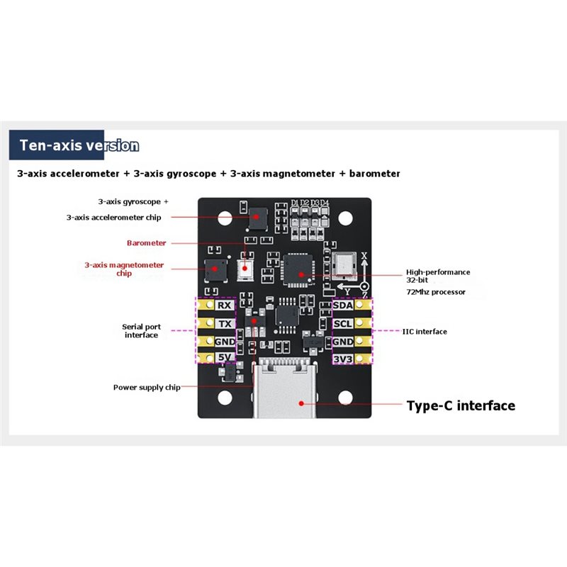 B92B 10-Axis IMU Sensor Module - Stm32 Robot 评论和价格
