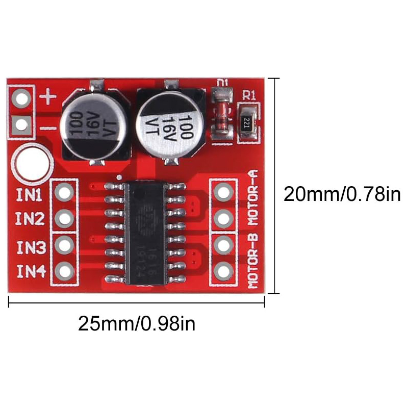 10PCS L298N Mini DC Motor Driv - L298N Module 评论和价格