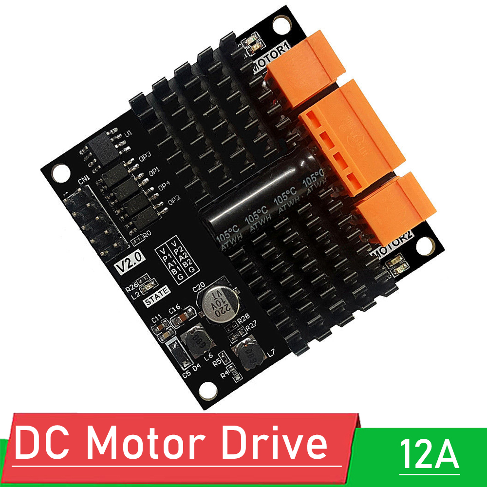 12V 24V 12A Dual Channel DC Br - L298N Module 评论和价格