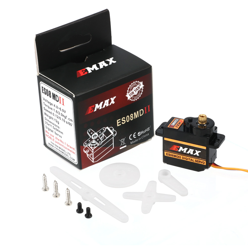 2/4/10pcs EMAX  ES08MD II Meta - Sg90 Servo 评论和价格