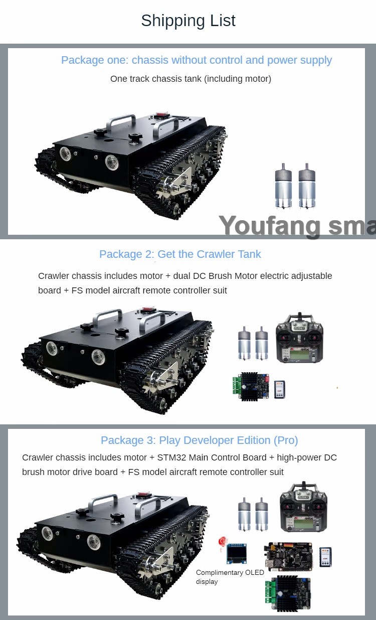 30kg Load RC Tank Chassis Meta - Tracked Robot Chassis 评论和价格