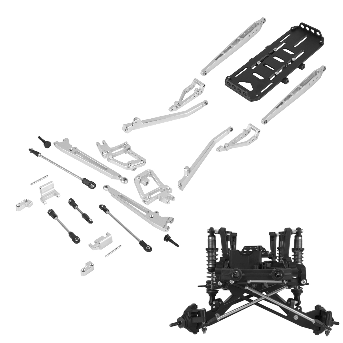 Aluminum SCX10 II Twin I-Beam  - Servo Kit 评论和价格