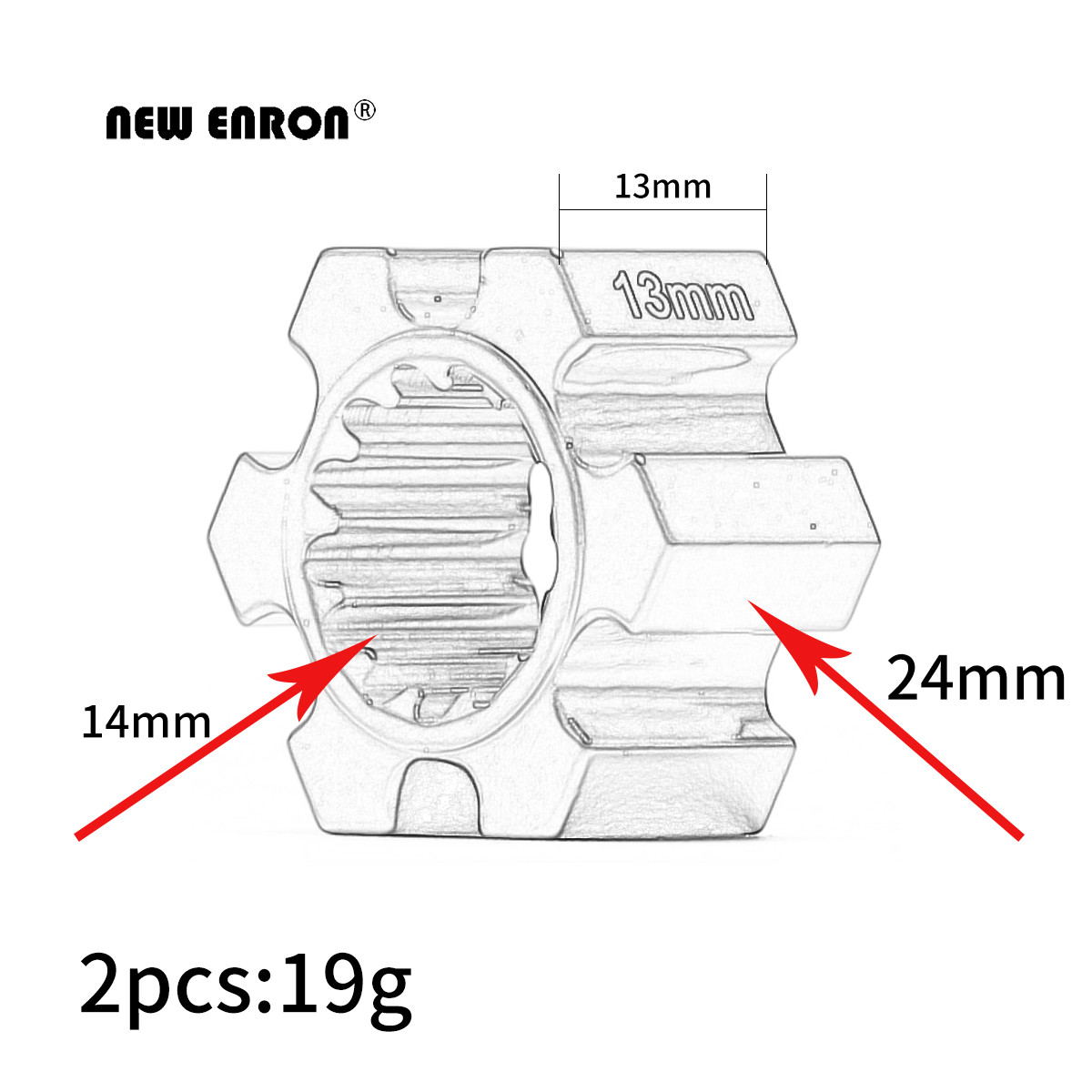 NEW ENRON 2Pcs Aluminum Wheel  - Omni Wheel 评论和价格