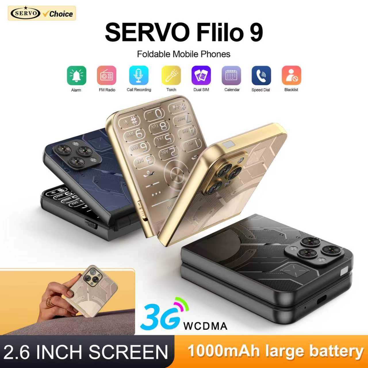 SERVO Flilo9 Foldable Mobile P - Servo Pan Tilt 评论和价格