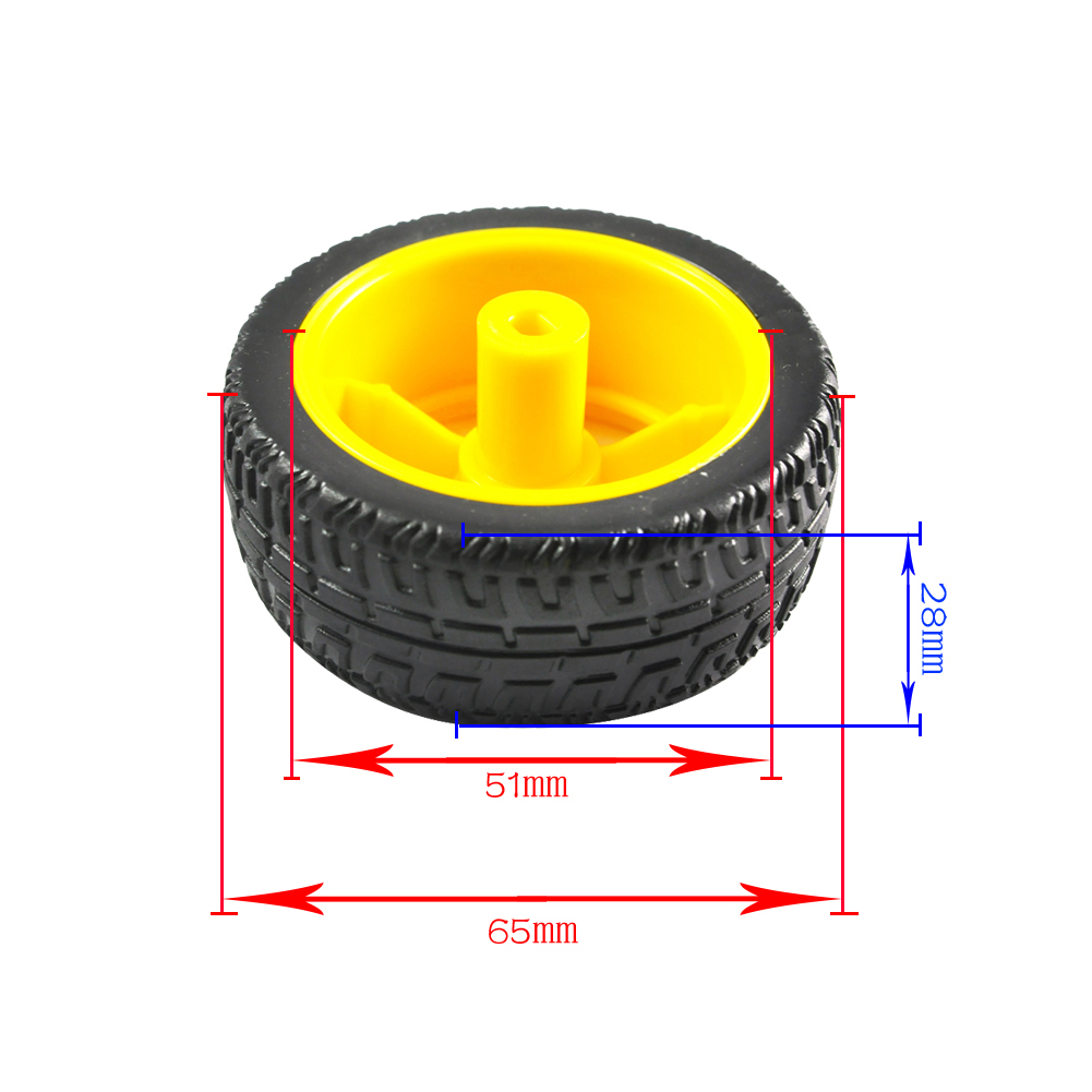DC3-6V 1:48 Gearbox TT Motor D - Robot Wheel 评论和价格