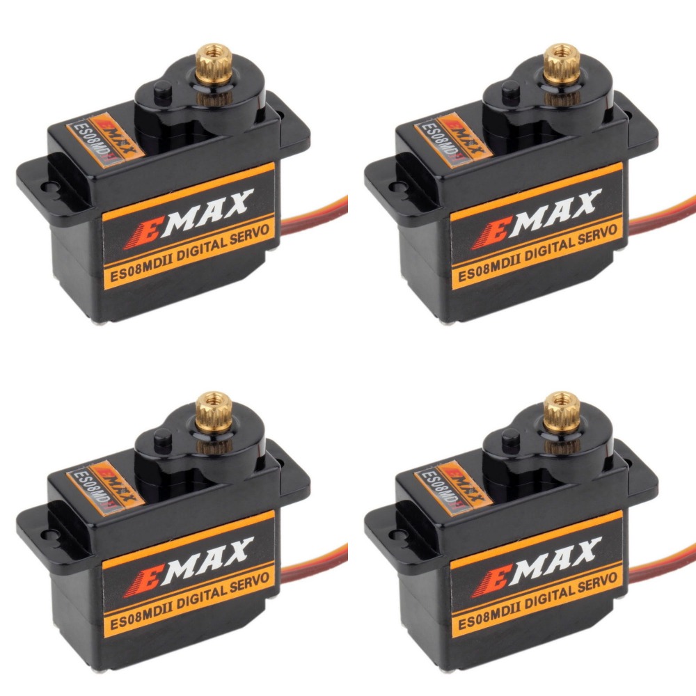 4pcs EMAX ES08MDII ES08MD II D - Sg90 Servo 评论和价格