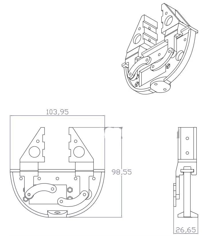 New Robot Clamp Gripper Servo  - Robot Gripper Claw 评论和价格