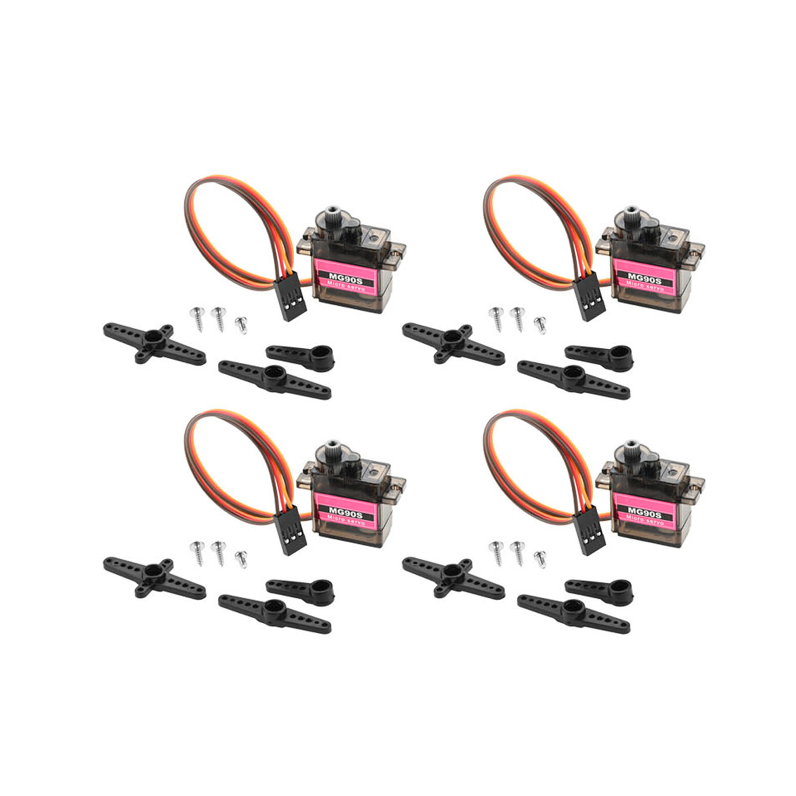 4pcs Micro Servo Metal Gear 90 - Robot Arm Metal 评论和价格