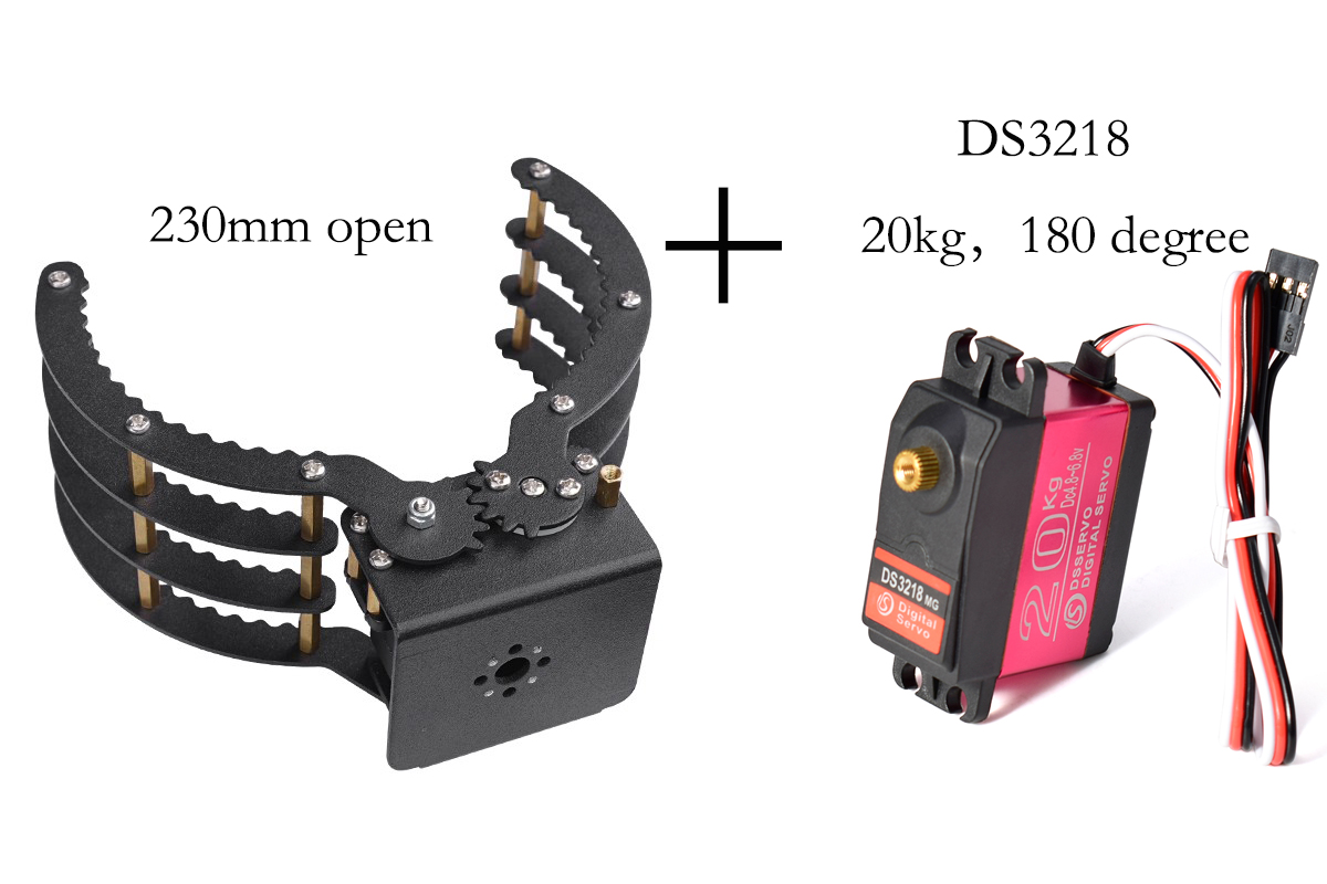 230mm Opening Mechanical Claw  - Robot Gripper Claw 评论和价格