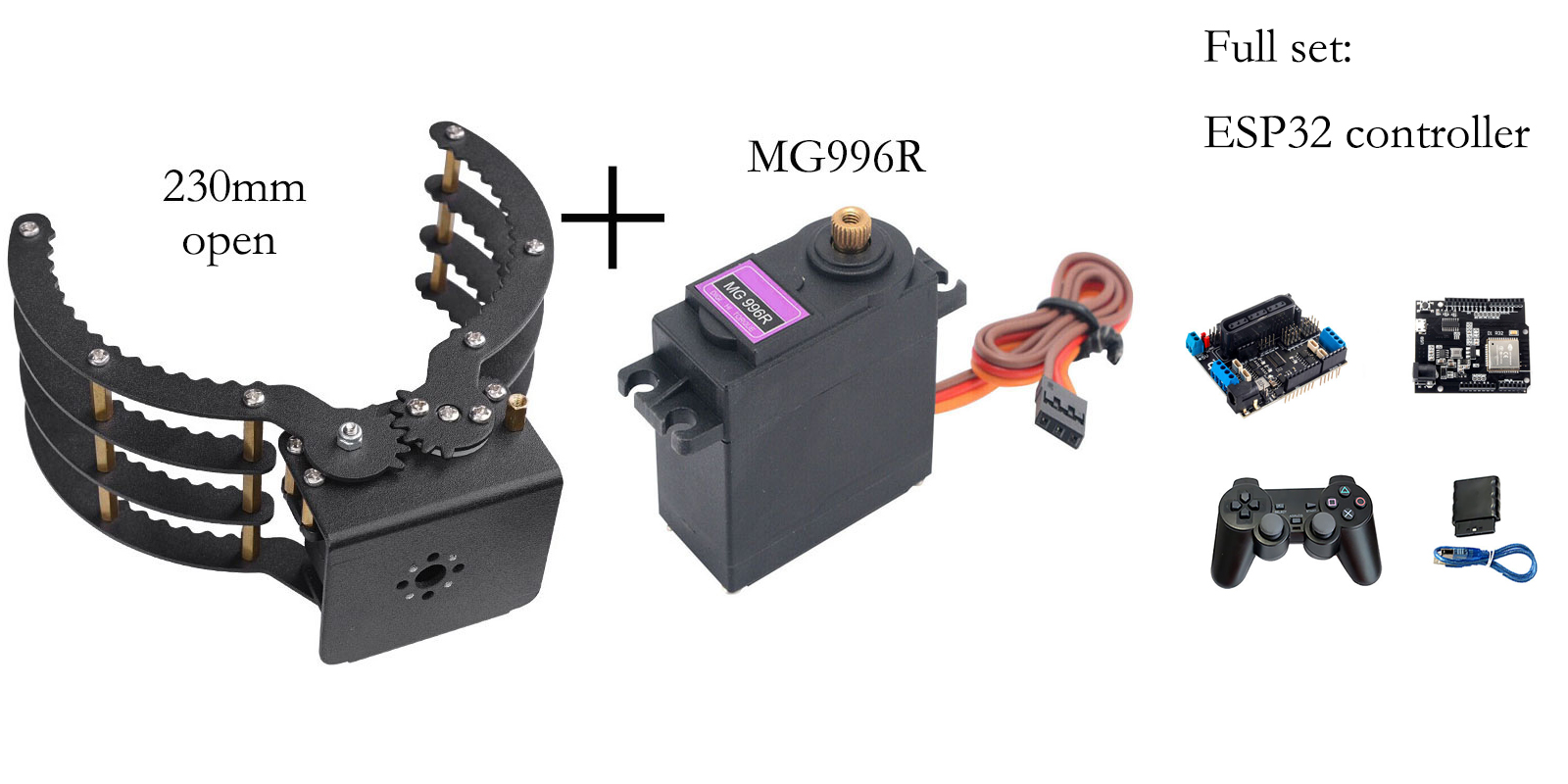 230mm Opening Mechanical Claw  - Robot Gripper Claw 评论和价格