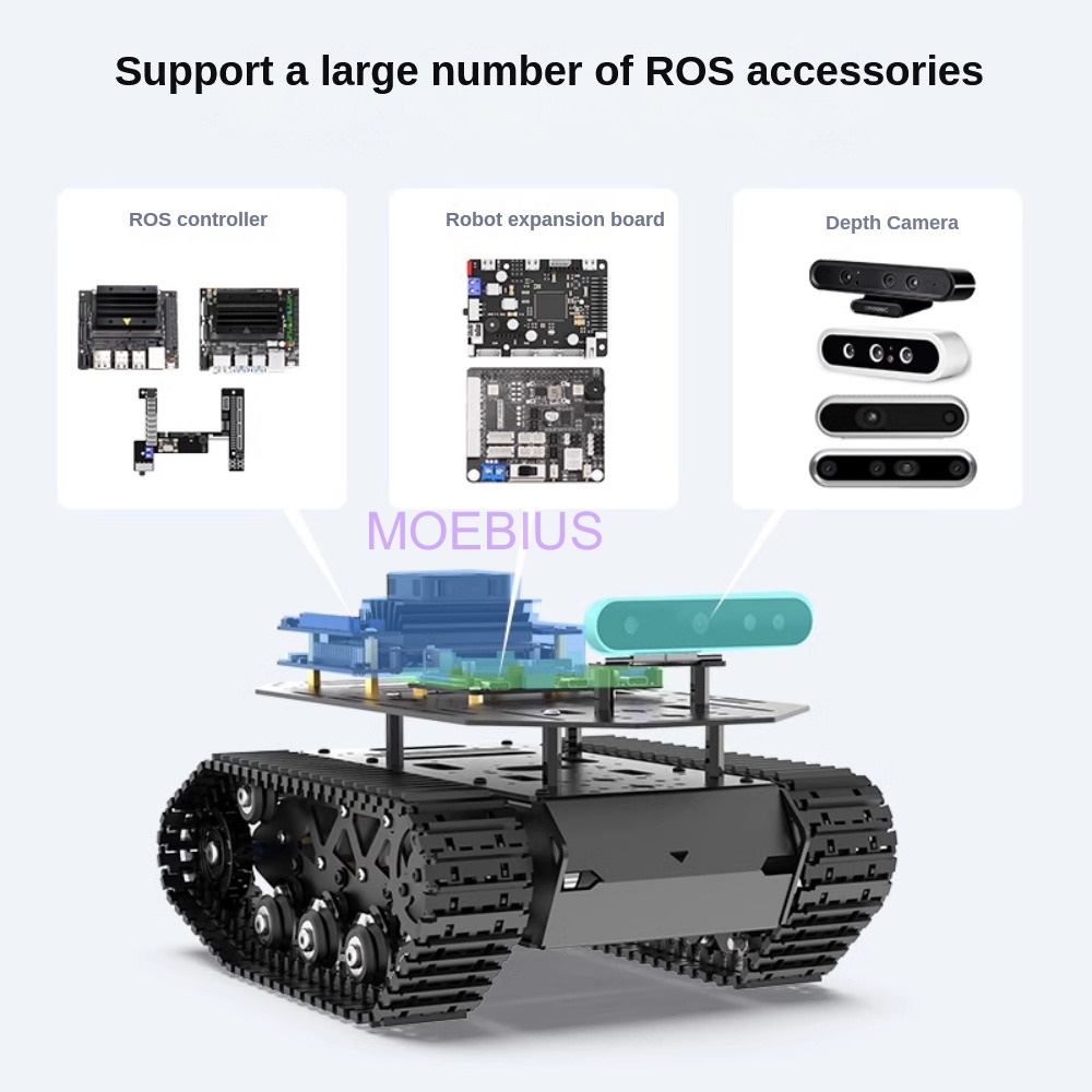 10KG Payload Metal Shock Absor - Tracked Robot Chassis 评论和价格